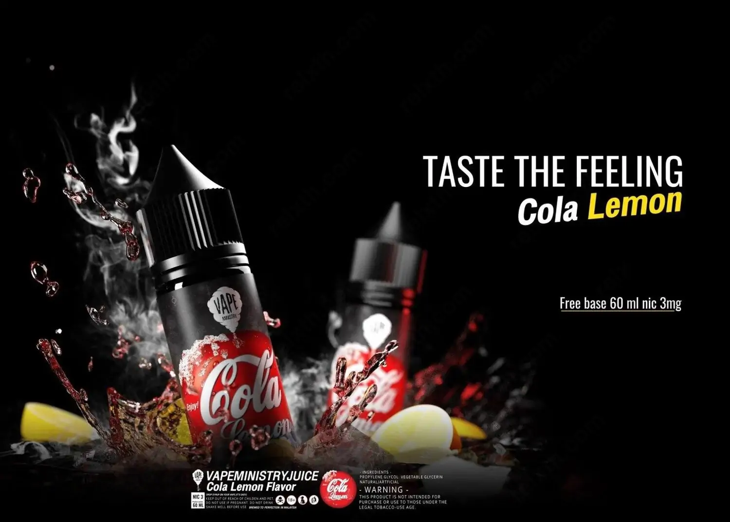 cola lemon freebase 60ml