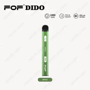 fof dido ใช้แล้วทิ้ง 1000puffs apple