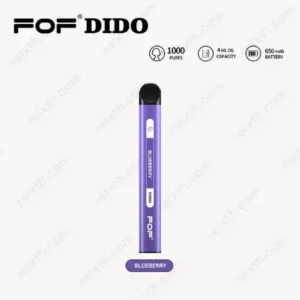 fof dido ใช้แล้วทิ้ง 1000puffs blueberry