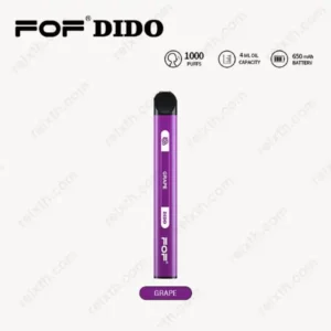 fof dido ใช้แล้วทิ้ง 1000puffs grape