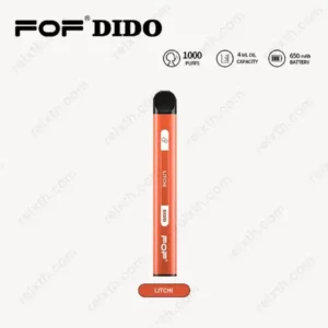 fof dido ใช้แล้วทิ้ง 1000puffs litchi