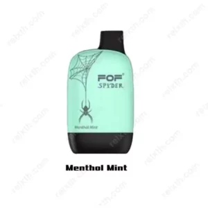 fof spider disposable pod 6000 puffs menthol mint