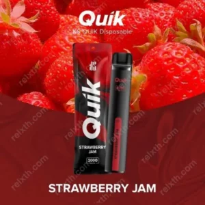 ks quik 2000 puffs strawberry jam