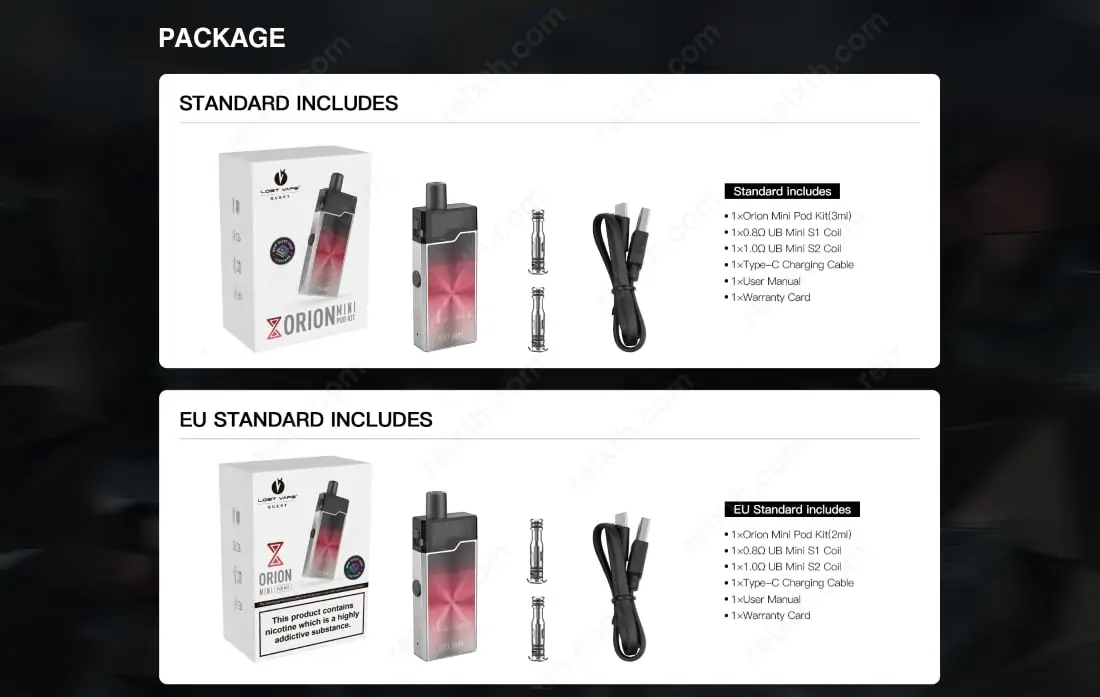 lost vape orion mini pod kit