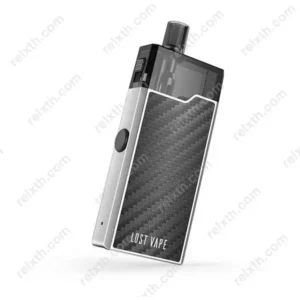 lost vape orion mini pod kit silver-carbonfiber