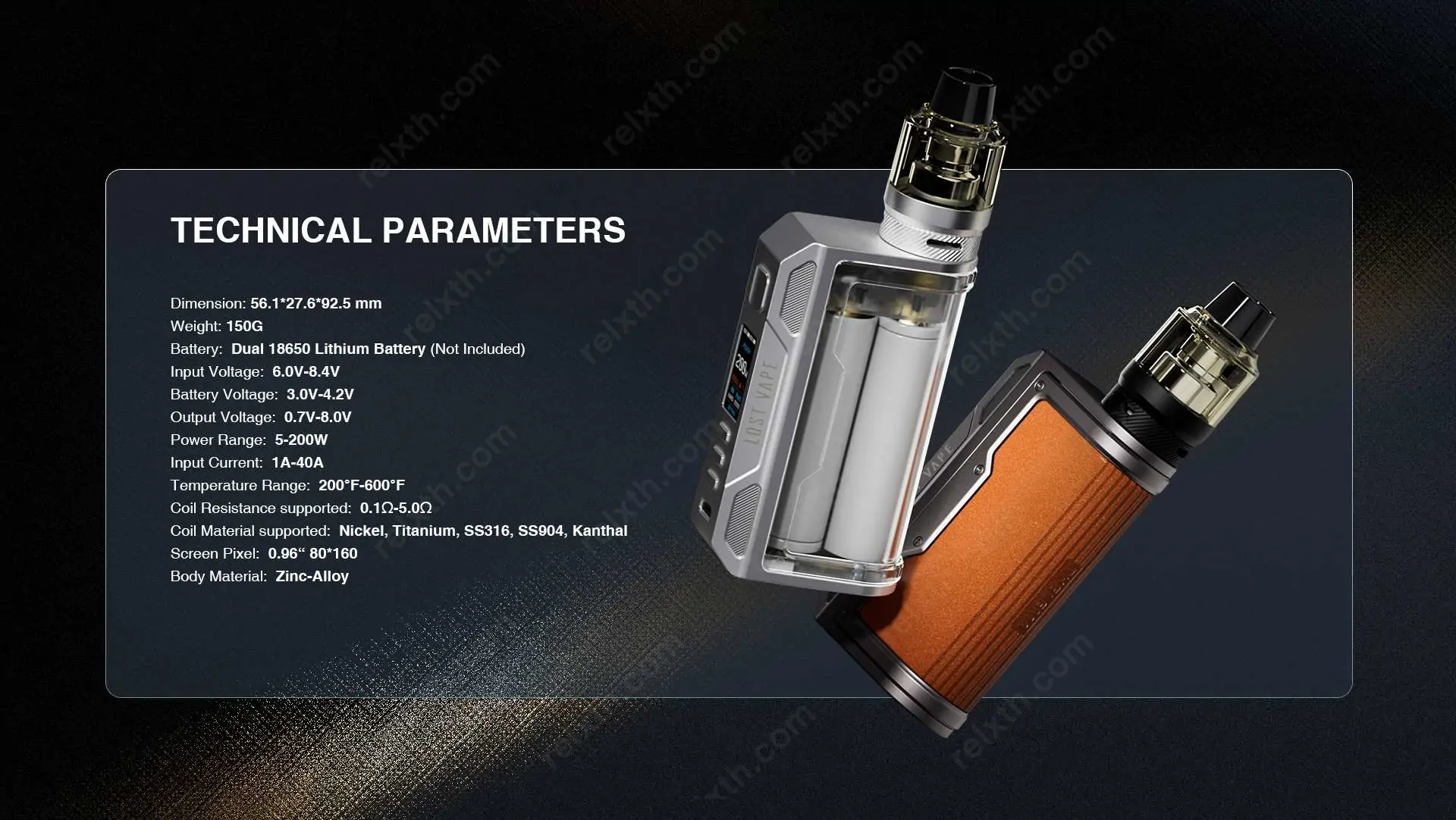 lost vape thelema quest 200w kit 2