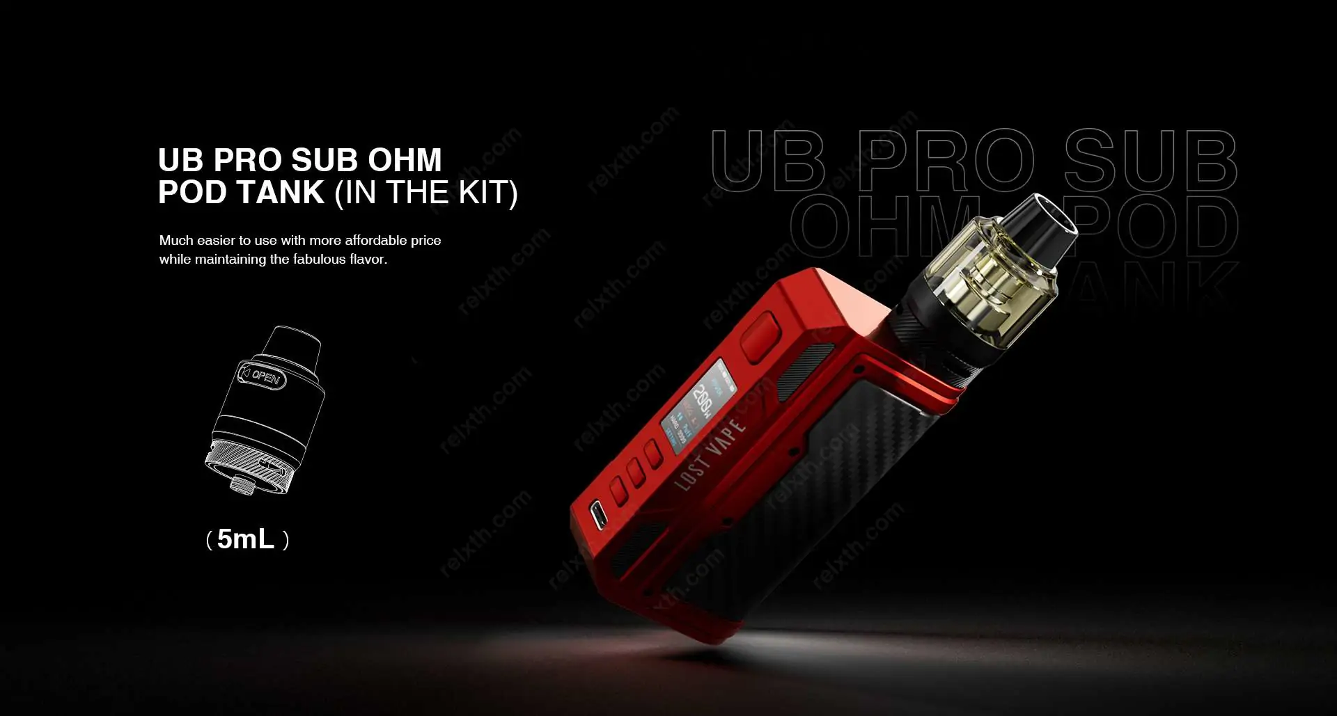 lost vape thelema quest 200w kit carbon 3