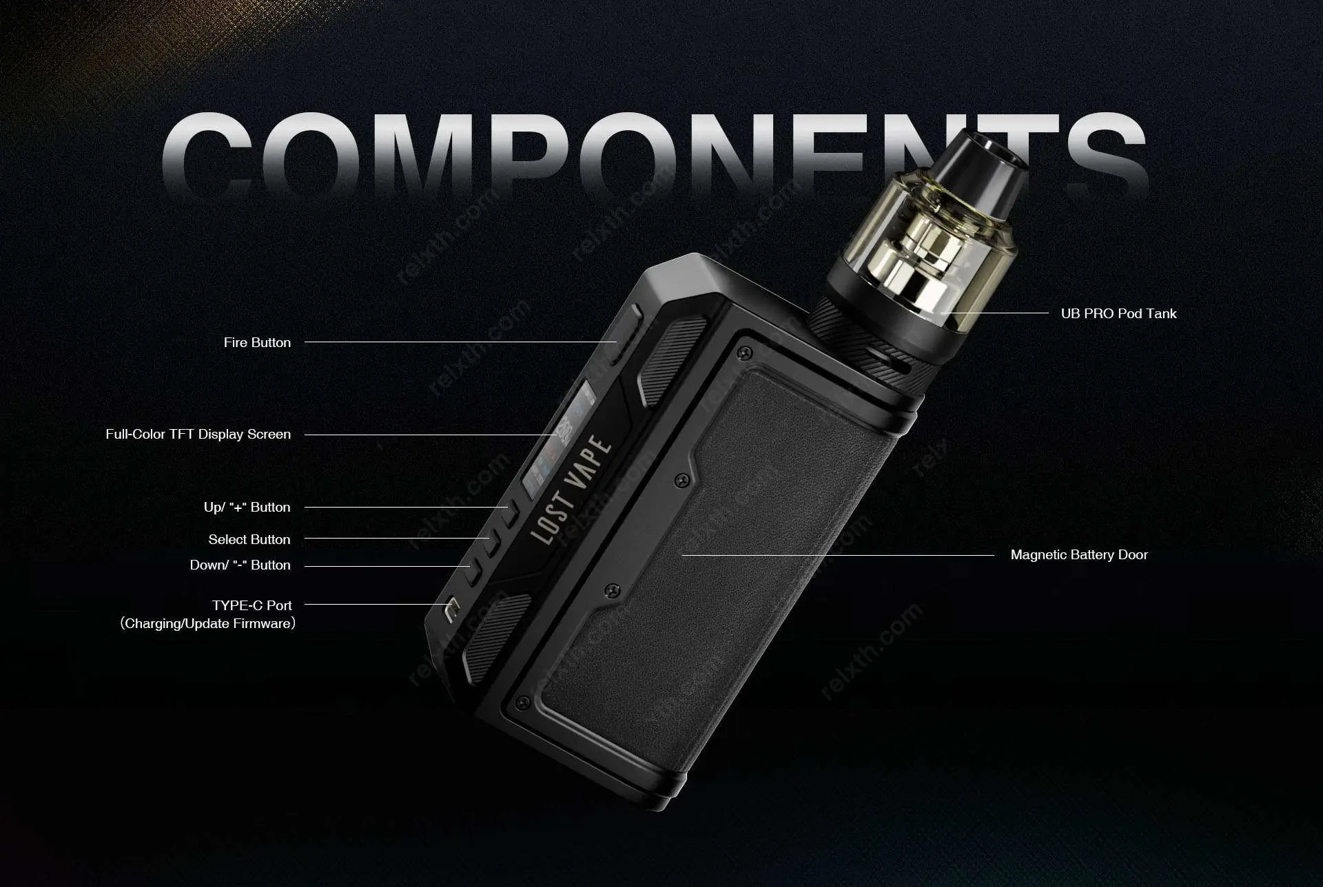 lost vape thelema quest 200w kit carbon 4