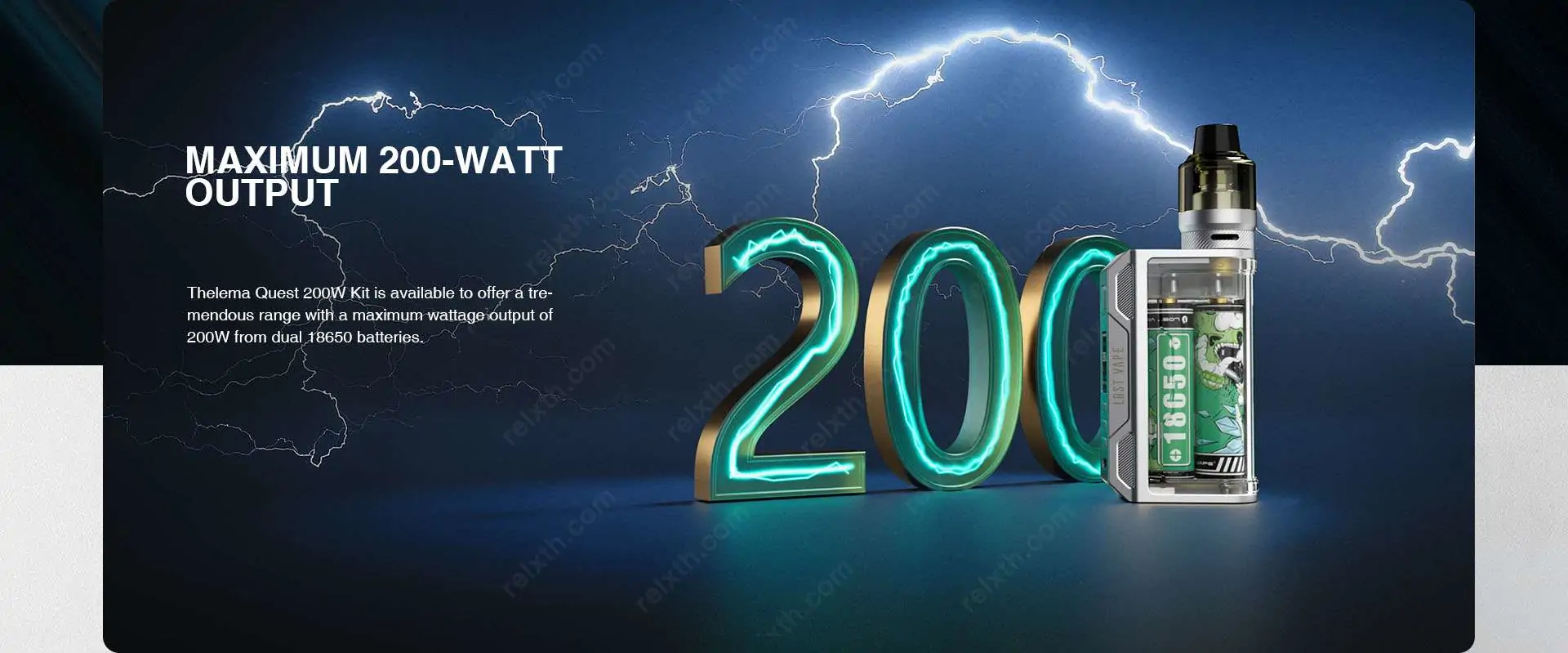 lost vape thelema quest 200w kit clear 2