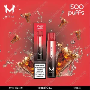m stix 1500 puffs cola