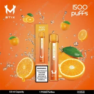 m stix 1500 puffs orange soda