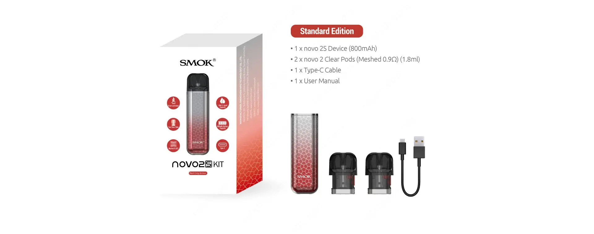 smok novo 2s pod system kit