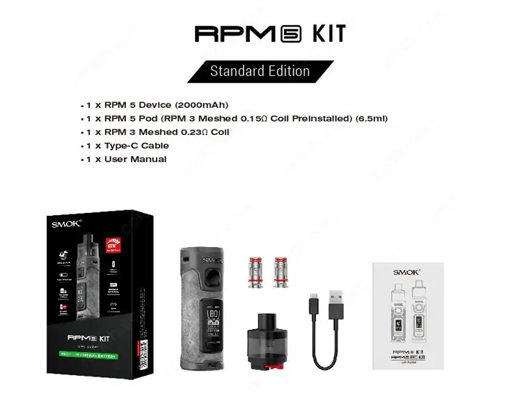 smok rpm 5 pod mod kit