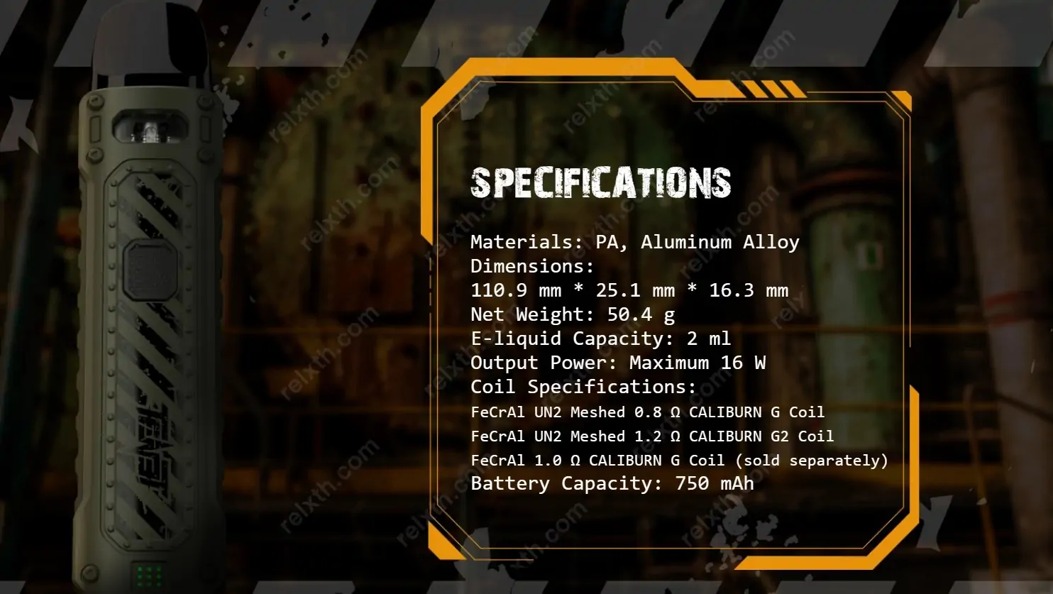 uwell caliburn tenet pod kit 4