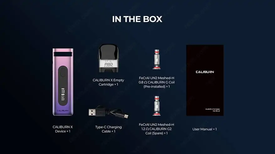 uwell caliburn x 20w pod system