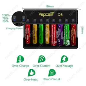 Vapcell Q8 Charger 8 ช่อง