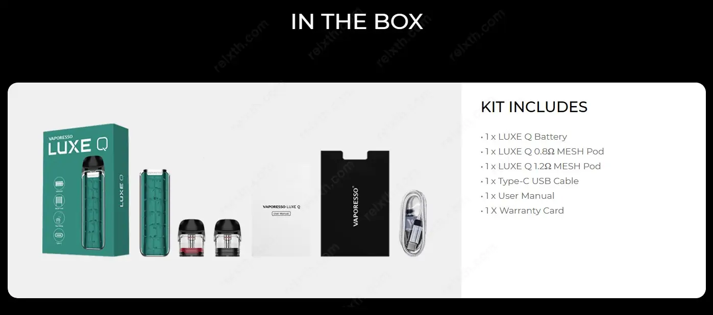 vaporesso luxe q pod kit 4