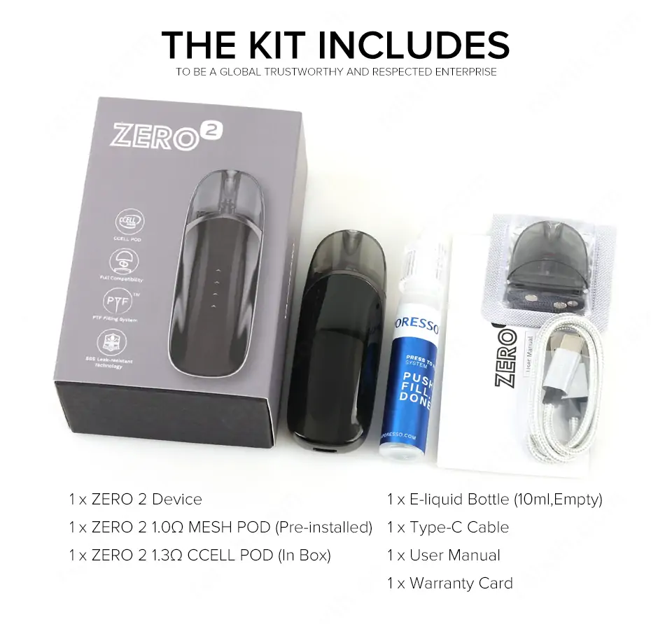 vaporesso zero 2 pod kit