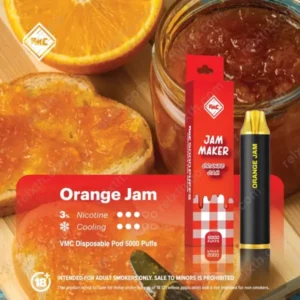 vmc disposable 5000 puffs orange jam