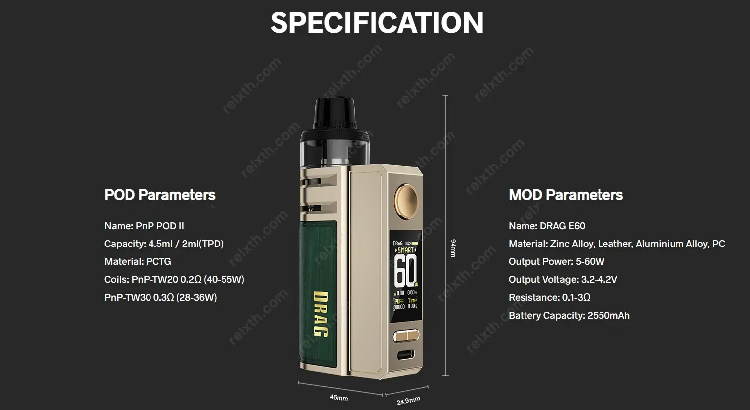voopoo drag e60 kit 5