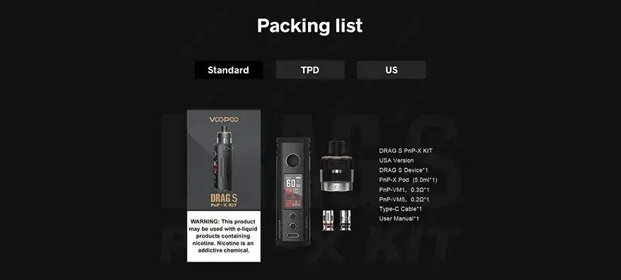 voopoo drag s pnp x pod kit