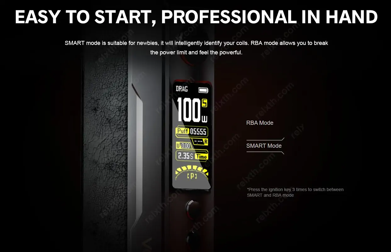 voopoo drag x plus 100w mod 1