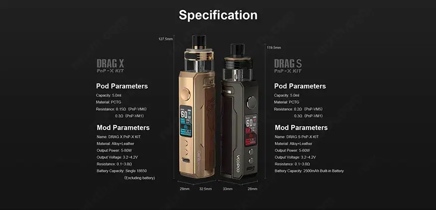 voopoo drag x pnp x kit