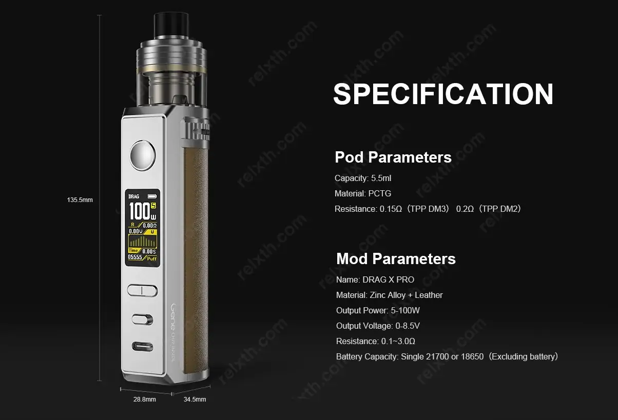 voopoo drag x pro kit 5