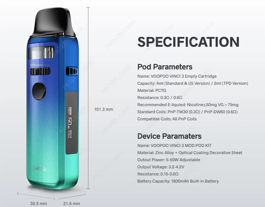voopoo vinci 3 pod kit 5