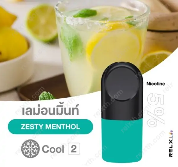 หัวน้ำยา-relx-infinity-pod-lemon-mint-zesty-menthol relx infinity pod lemon mint zesty menthol 1